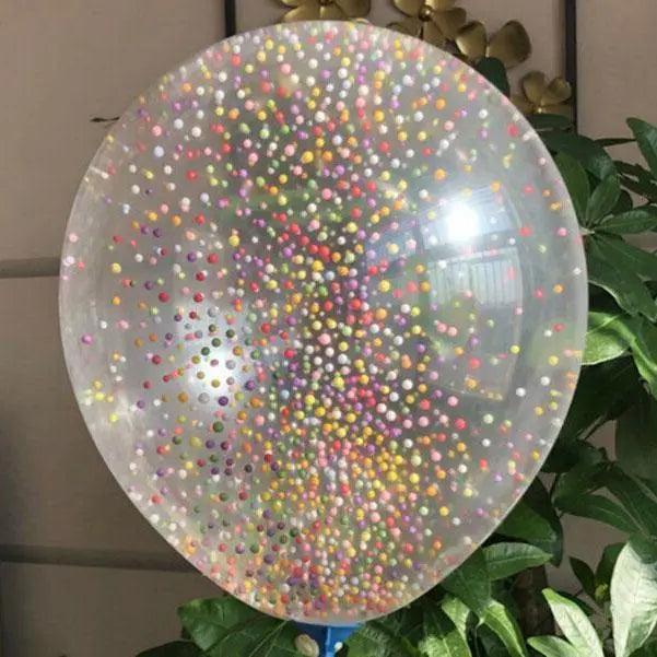 Multi Color Thermocol Balls Confetti Balloons 12″ Inch – 5 pcs The Stationers