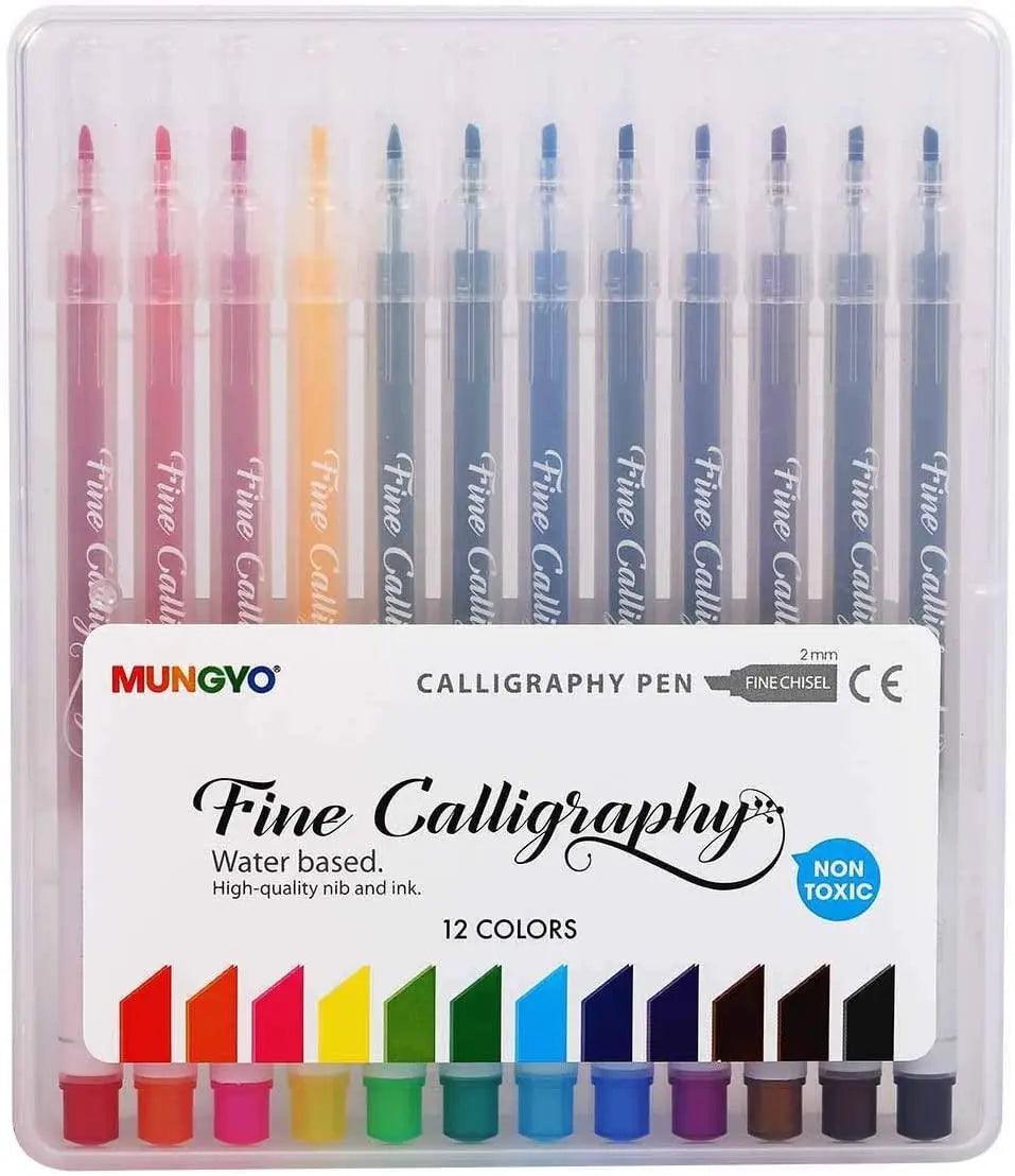 Mungyo Fine Calligraphy Pen set 12pcs - Multi Color thestationers