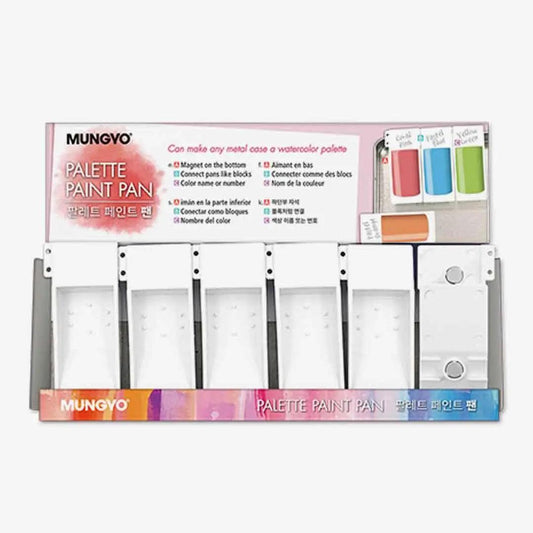 Mungyo Palette Paint Pan Pack of 6 The Stationers