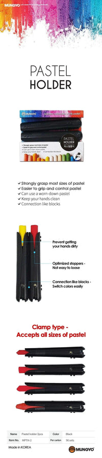 Mungyo Pastel Holder Pack Of 2 The Stationers