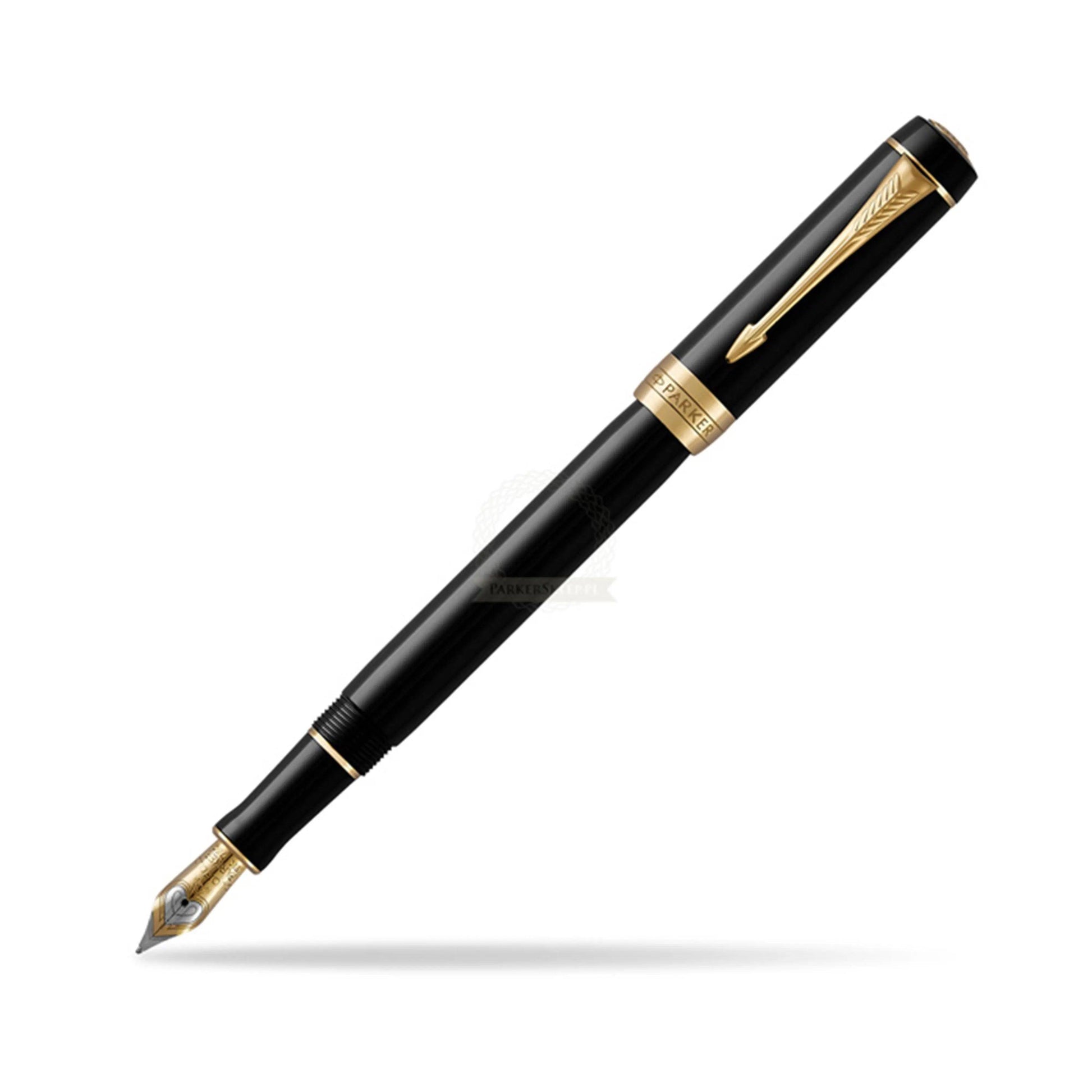 Parker Duofold  Black GT International Fountain Pen The Stationers