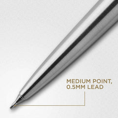 Parker Mechanical Pencil , Jotter, Stainless Steel with Chrome Trim, Medium Point (0.5mm) The Stationers