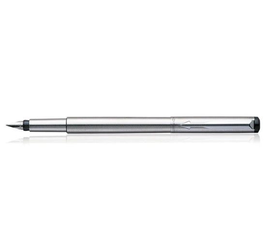Parker Vector Standard CT Fountain Pen – Red Body, Fine Nib, Includes Blue Ink Cartridge, Vintage Style