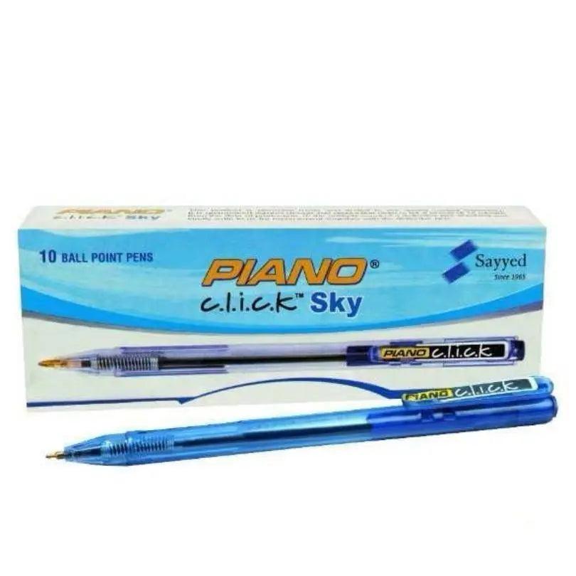 Piano Ball pen CLICK SKY Blue 10 Pcs/Box The Stationers