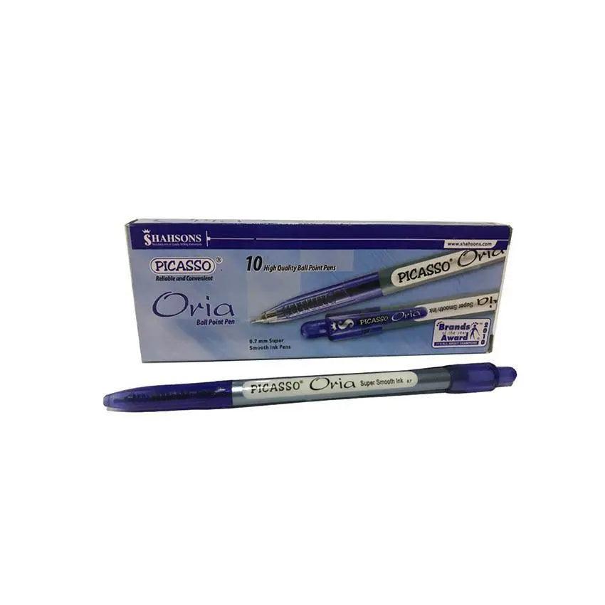 Picasso Oria Ball Point Pen 10Pcs/box - Blue The Stationers