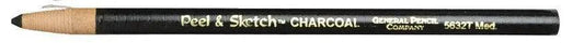 RAFFALE Peel and Sketch Non-Toxic Smooth Charcoal Pencil, Black The Stationers