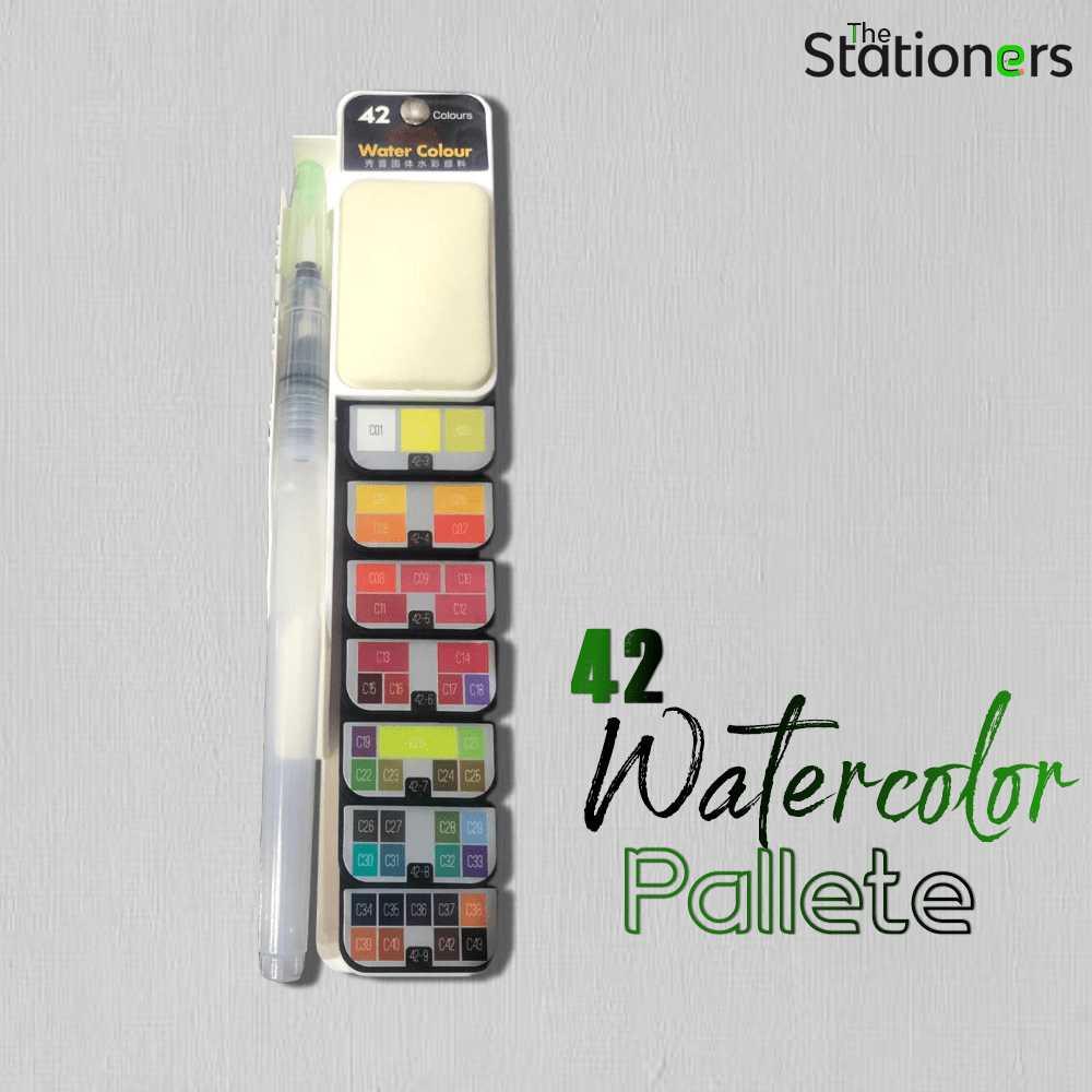 Rotatable 42 Watercolor Palette Colors The Stationers
