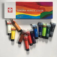 Sakura Acrylic Colour Set 20ml 12 Colours The Stationers
