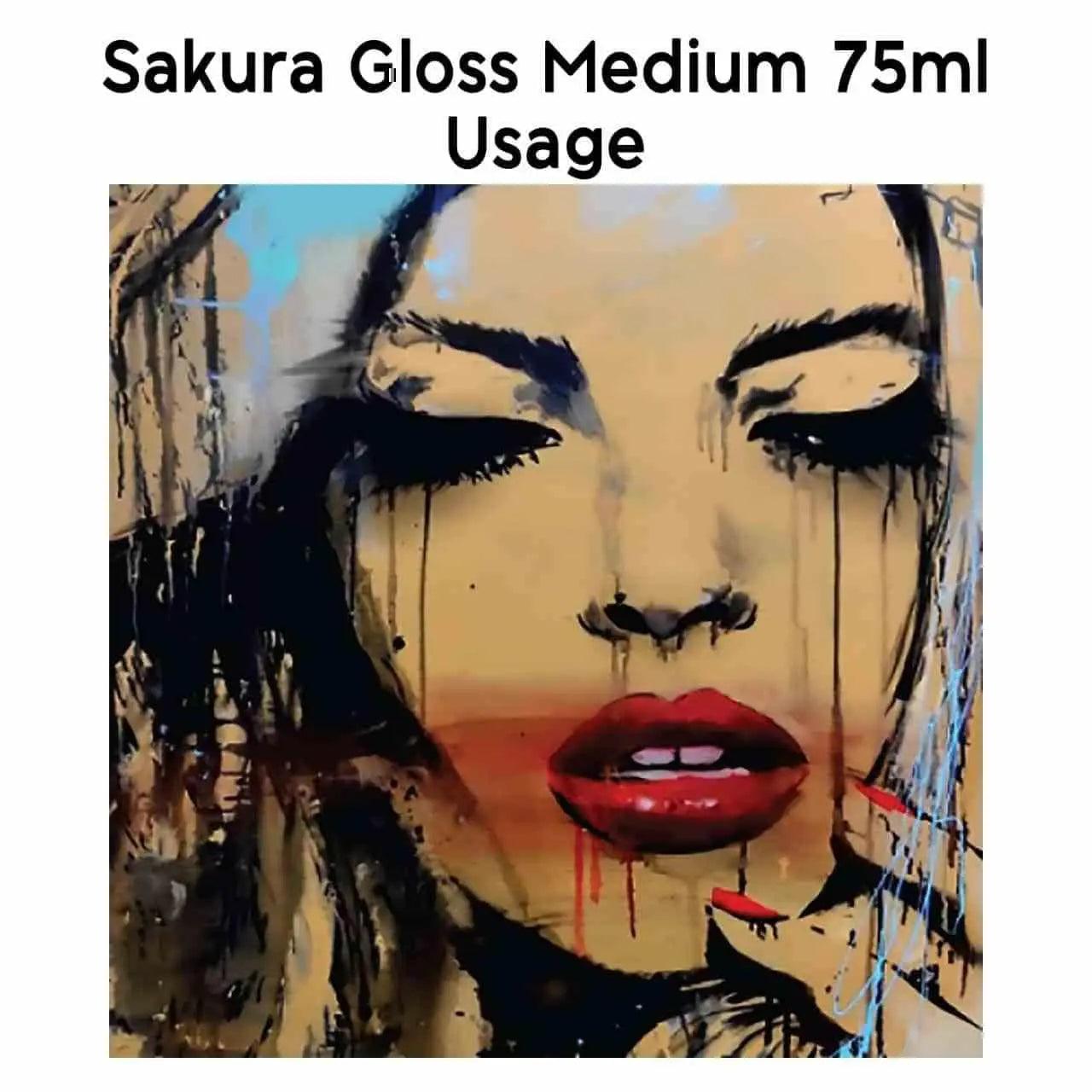 Sakura Acrylic Gloss Medium Tube - 75ML The Stationers
