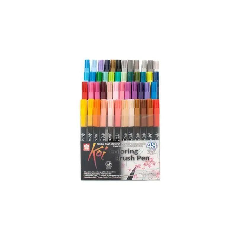 Sakura Koi Coloring Brush Pen Set Pack Of 48 The Stationers