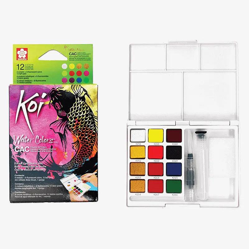 Sakura Koi Neon Watercolor Set Of 12 The Stationers
