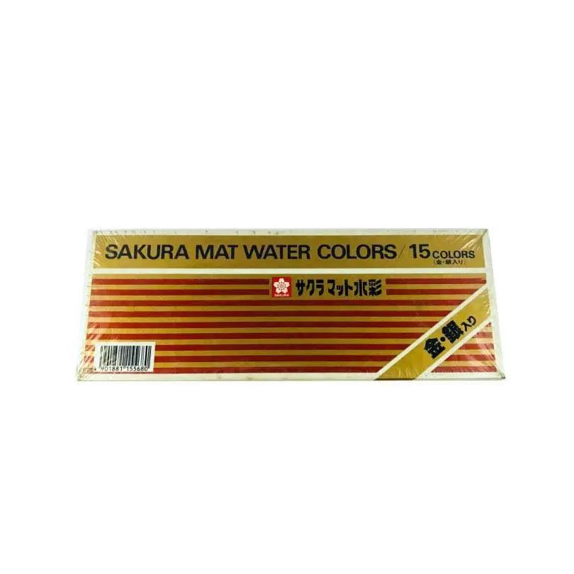 Sakura Mat Water Colors 15 Colors - Multi Colors The Stationers