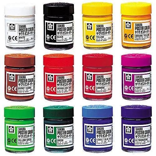 Sakura Poster Color - Pack of 12 The Stationers