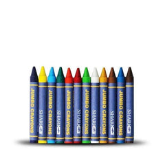 SHARK 12 Crayons Jumbo W-3112 The Stationers