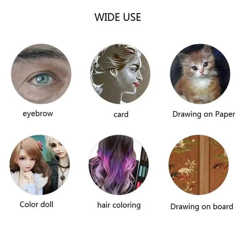 Soft Pastel Colored Chalk For Drawing And Dye Hair The Stationers