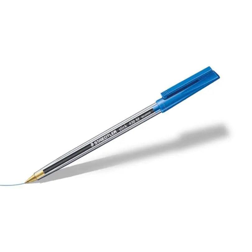 Staedtler 430 M Staedtler Stick Ball Point Pen Blue 10 Pcs/Box The Stationers