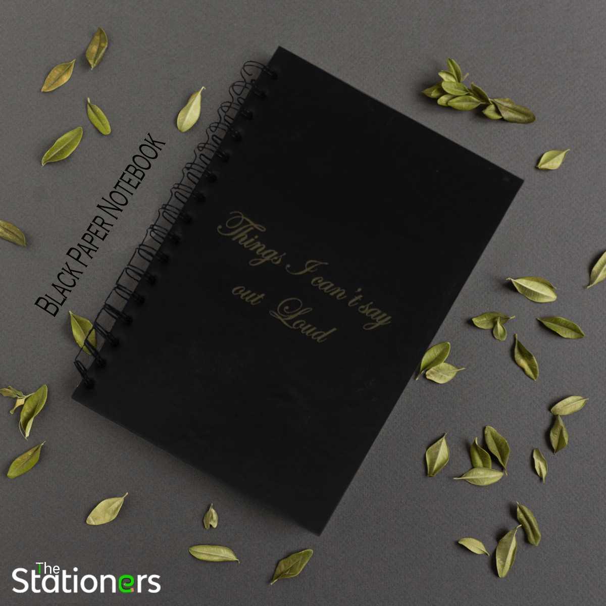 Studio Hardcover Black Paper Notebook For Artist - Sketch Notebook The Stationers