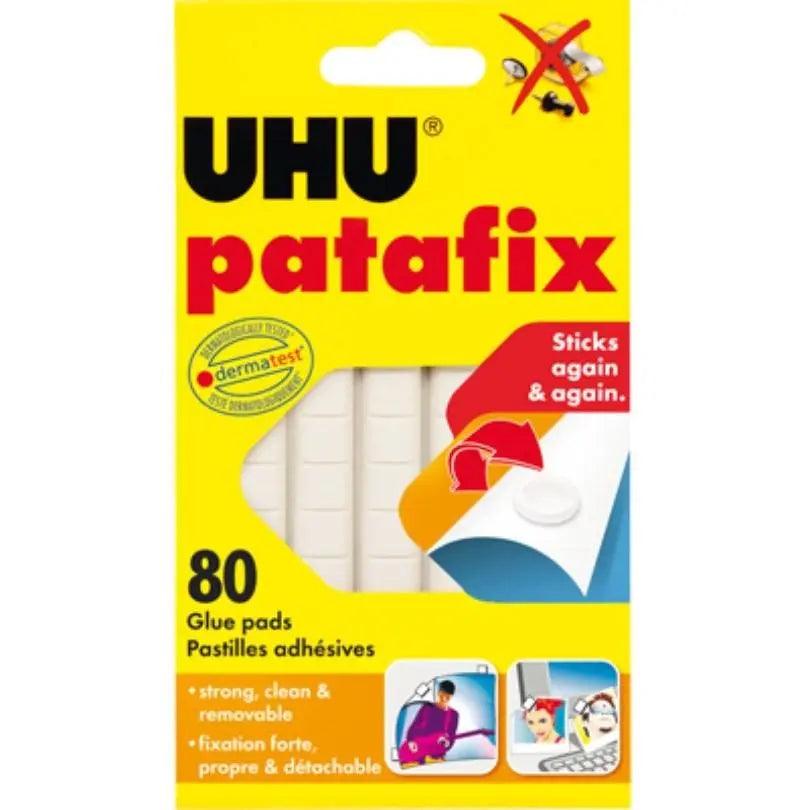 UHU Patafix Glue Pads 80Stick/Pack - White & Yellow The Stationers