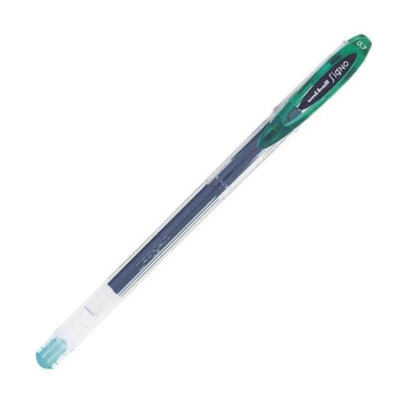 Uni-ball Signo Gel ink Pen Roller 0.4mm line & 0.7mm Ball UM - 120 1 Piece - Green thestationers