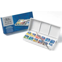 Winsor & Newton Cotman 12 half pans Water Colors Sketchers Pocket Box The Stationers