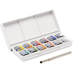 Winsor & Newton Cotman 12 half pans Water Colors Sketchers Pocket Box The Stationers