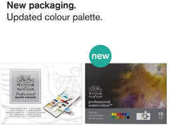 Winsor & Newton Professional Water Color Compact Set, 14 Half Pans The Stationers
