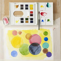 Winsor & Newton Professional Water Color Compact Set, 14 Half Pans The Stationers