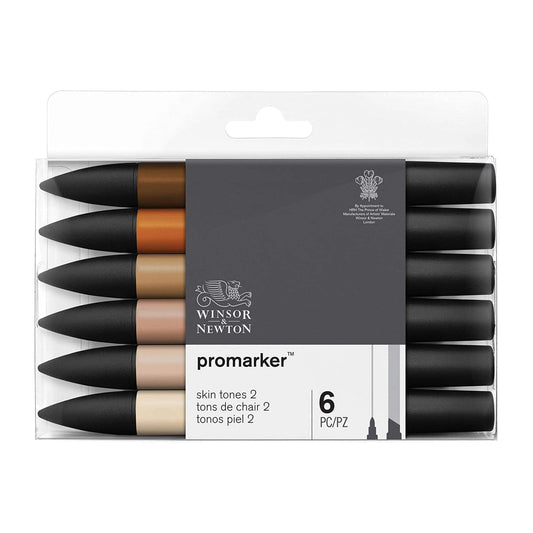 Winsor Newton ProMarker Skin Tones 2 Set of 6 The Stationers