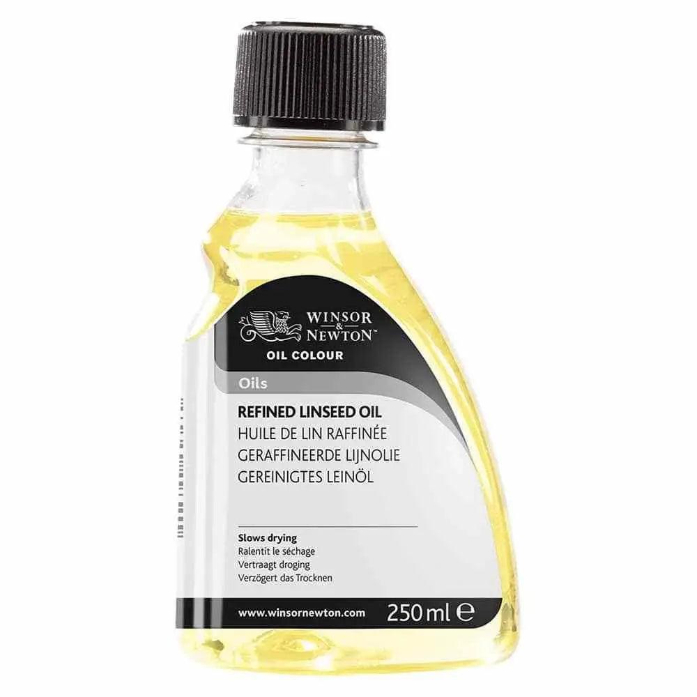 Winsor Newton Refined Linseed Oil 75ml - 250ml The Stationers