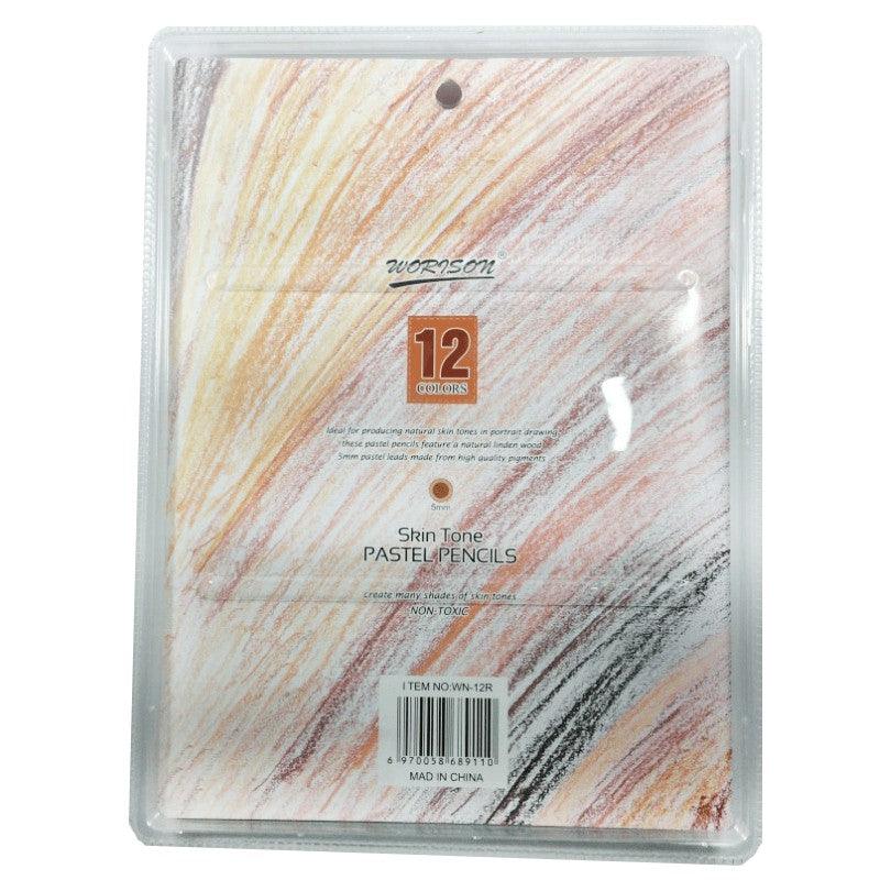 Worison Skin tone Pastle Pencil Pack of 12 The Stationers