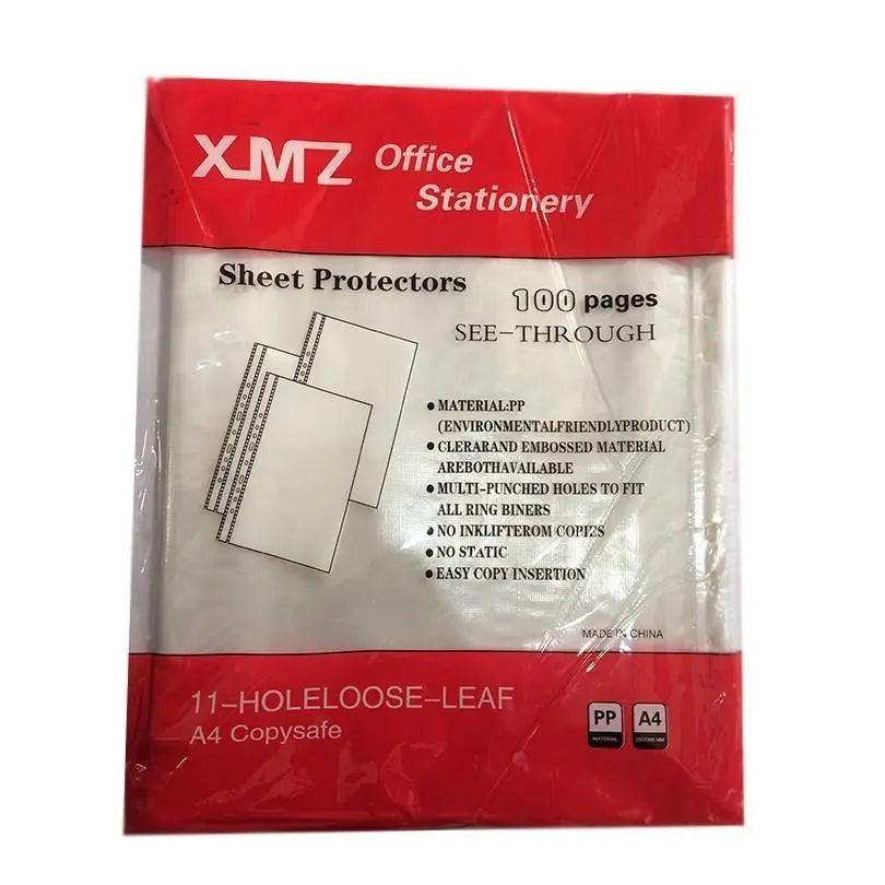 XMZ China Sheet Protector A4 Size 2.5C 100Pcs/Pack The Stationers